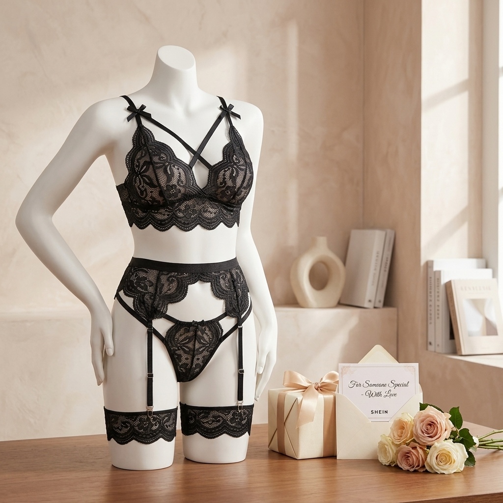 Women's Floral Lace Lingerie S - Garter Belt Set review and price